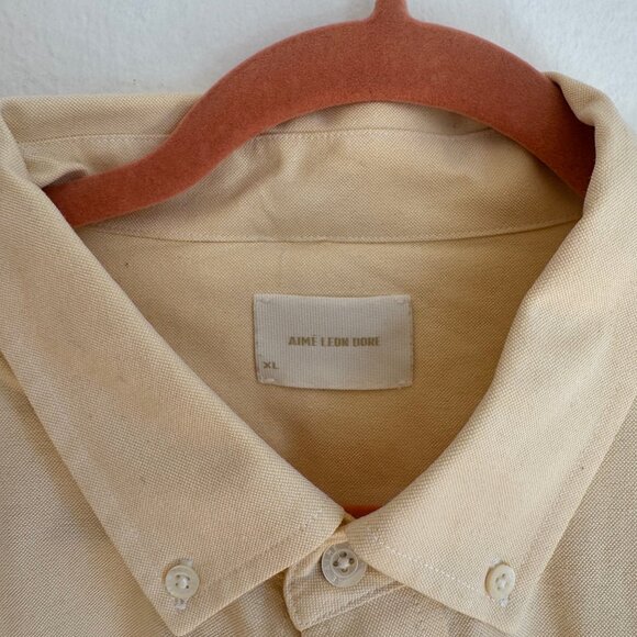 Aime Leon Dore Oxford Yellow L - Picture 3 of 4